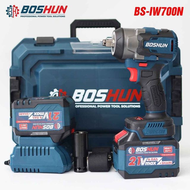 Máy siết bulong không chổi than Boshun BS-IW700N